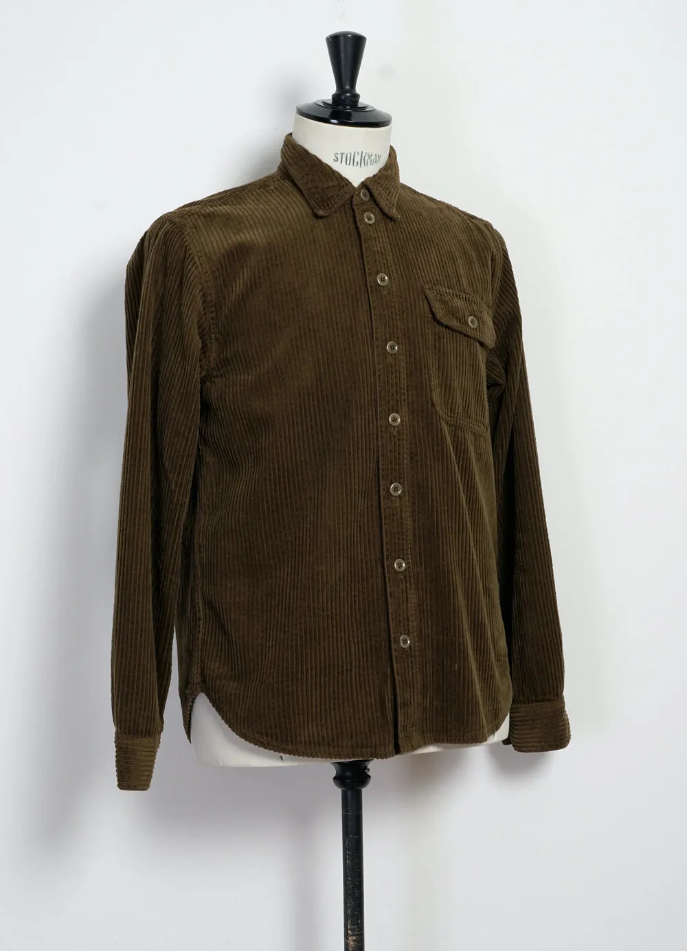 SILAS Elephant Cord Overshirt | Seaweed