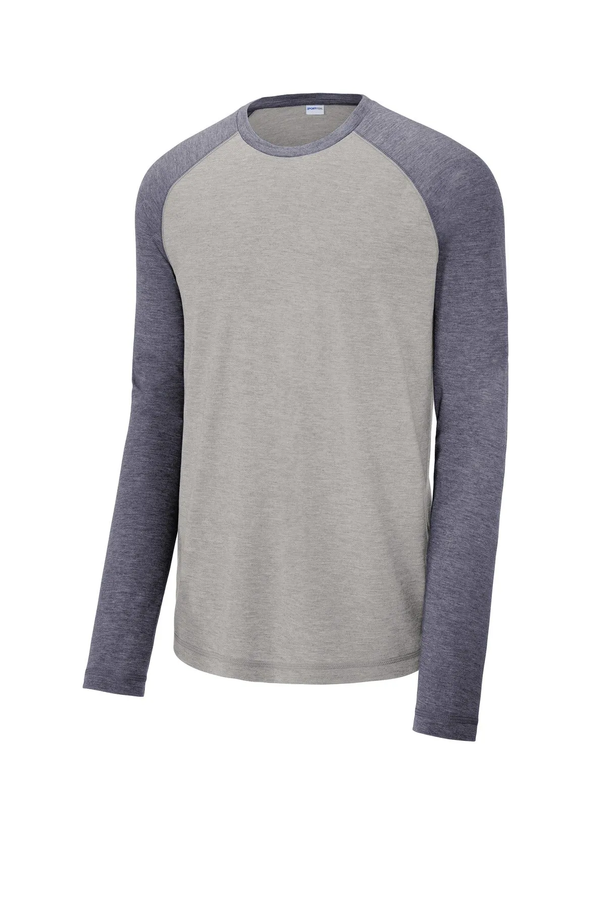 Sport-Tek PosiCharge Long Sleeve Tri-Blend Wicking Raglan Tee ST400LS