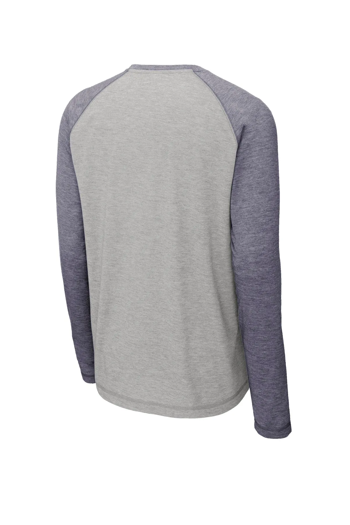 Sport-Tek PosiCharge Long Sleeve Tri-Blend Wicking Raglan Tee ST400LS