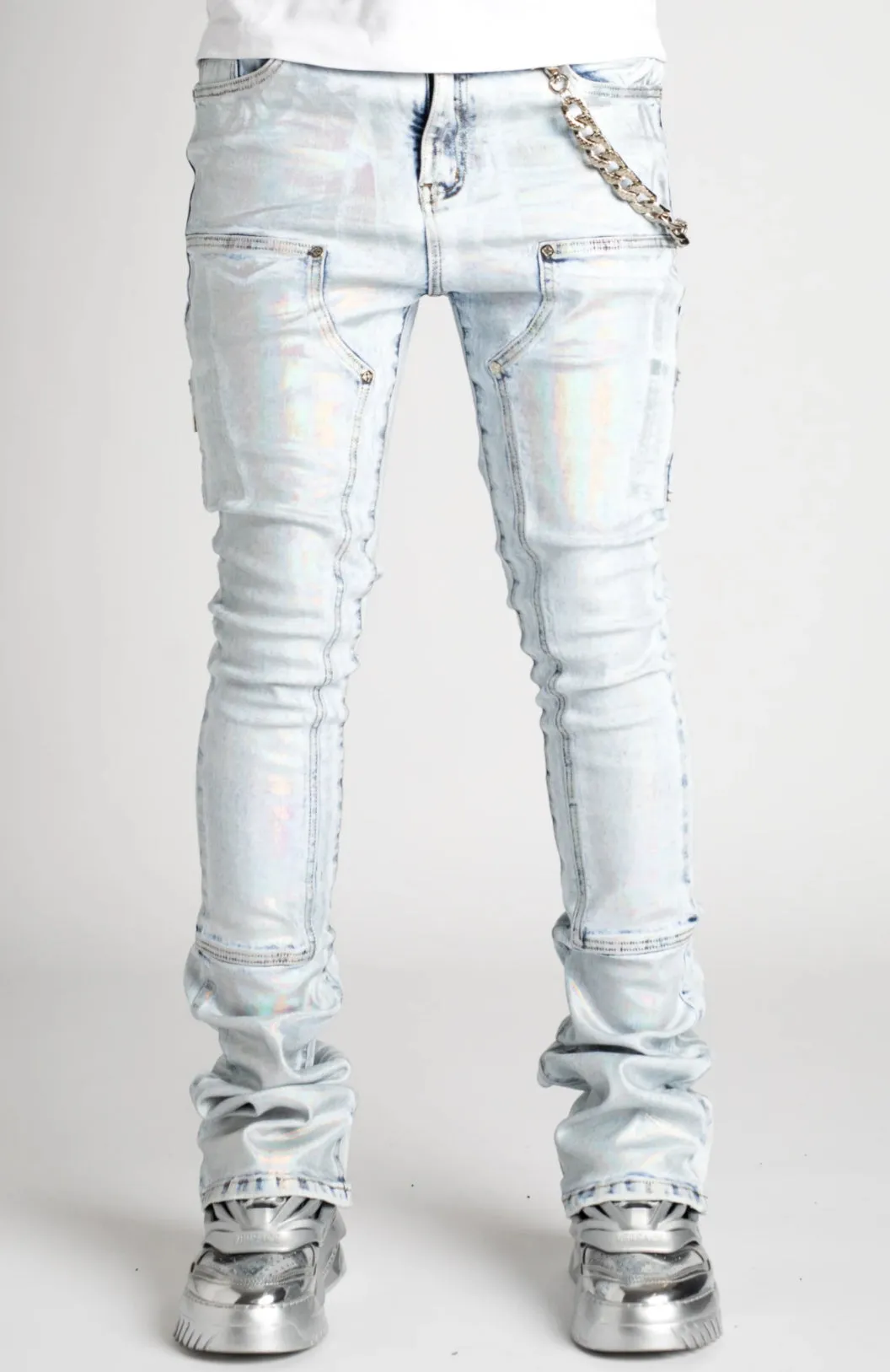STEEL BLUE PRISM STACKED