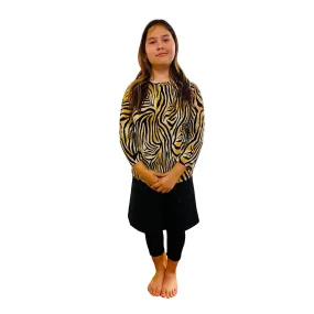Tiger top, girls & junior athletic clothing activewear, swimset, tznius, tzniut, burquini swim, rash guard and swimset, school uniform S-XXL