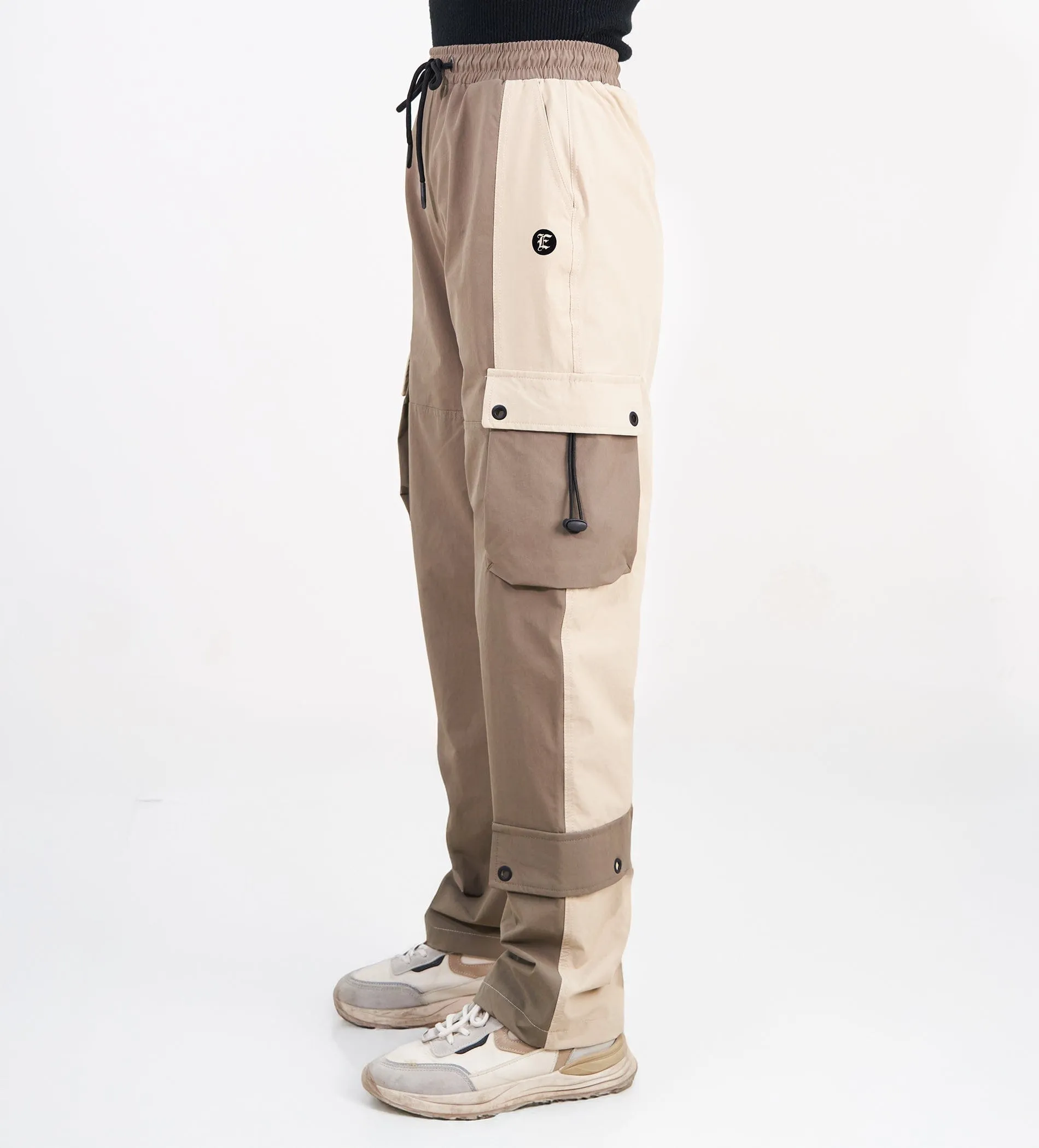 Utility camel cargo pants