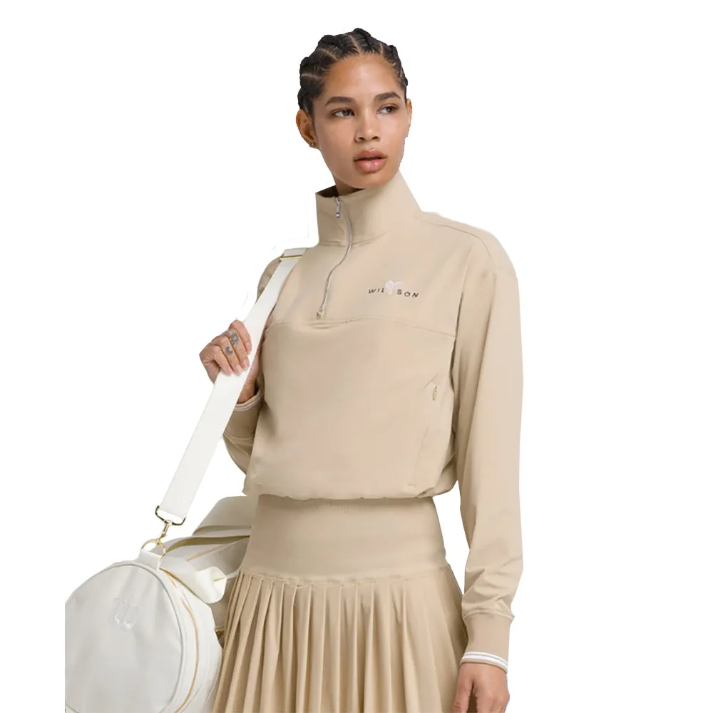 Wilson Davenport Woven Womens Tennis Pullover