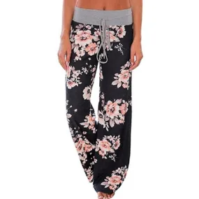 Women's Loose-Fit Floral Pants