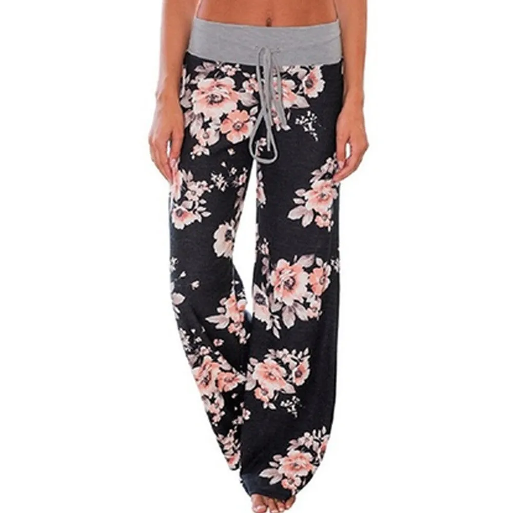 Women's Loose-Fit Floral Pants