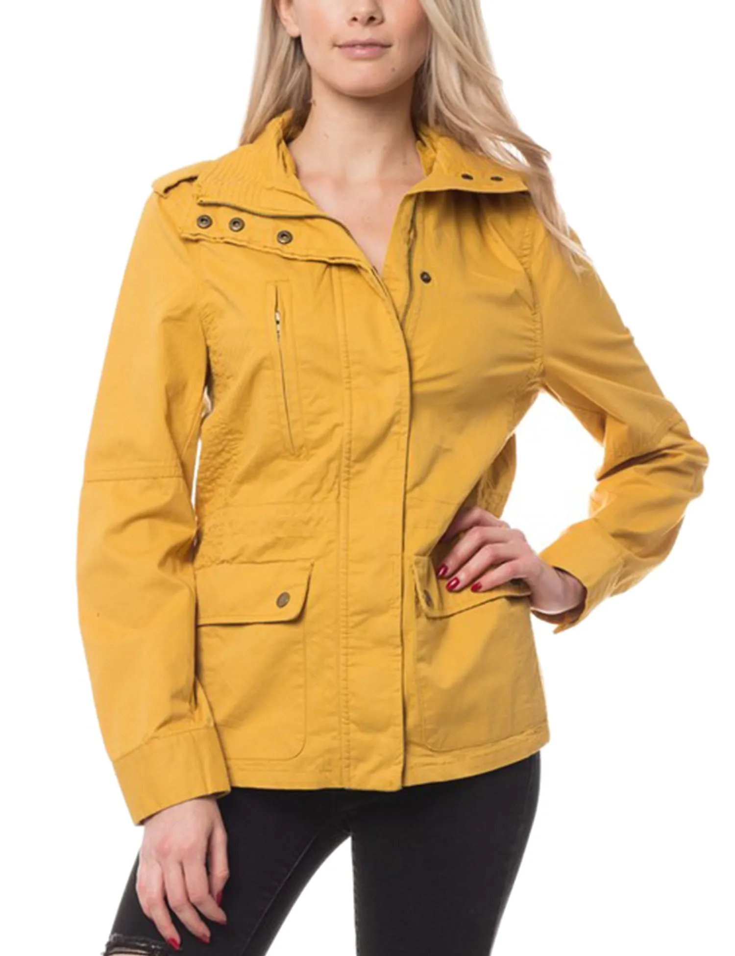 Zip Up Military Anorak Safari Jacket Coat