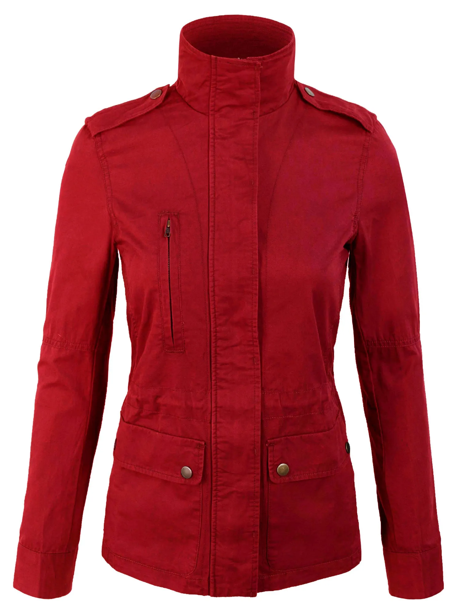 Zip Up Military Anorak Safari Jacket Coat